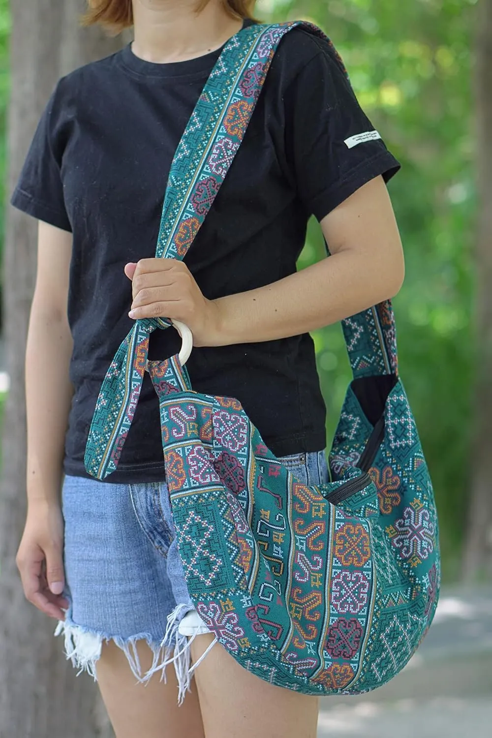 YOUR COZY Women's Crossbody Handbags Hippie bag Hobo Bags for Women Shoulder Sling Bag Hippie Tote Bag Hippie Purse