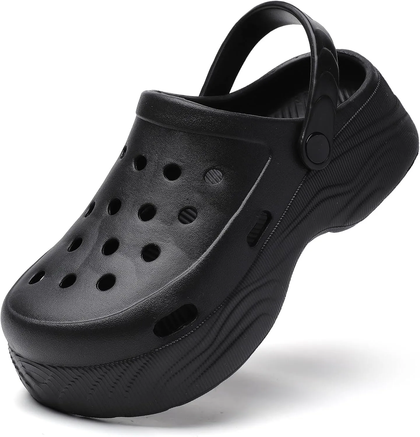 YUKTOPA Women's Platform Clogs Slip On Garden Shoes Lightweight Non Slip Beach Pool Sandals Indoor Outdoor Walking Slippers