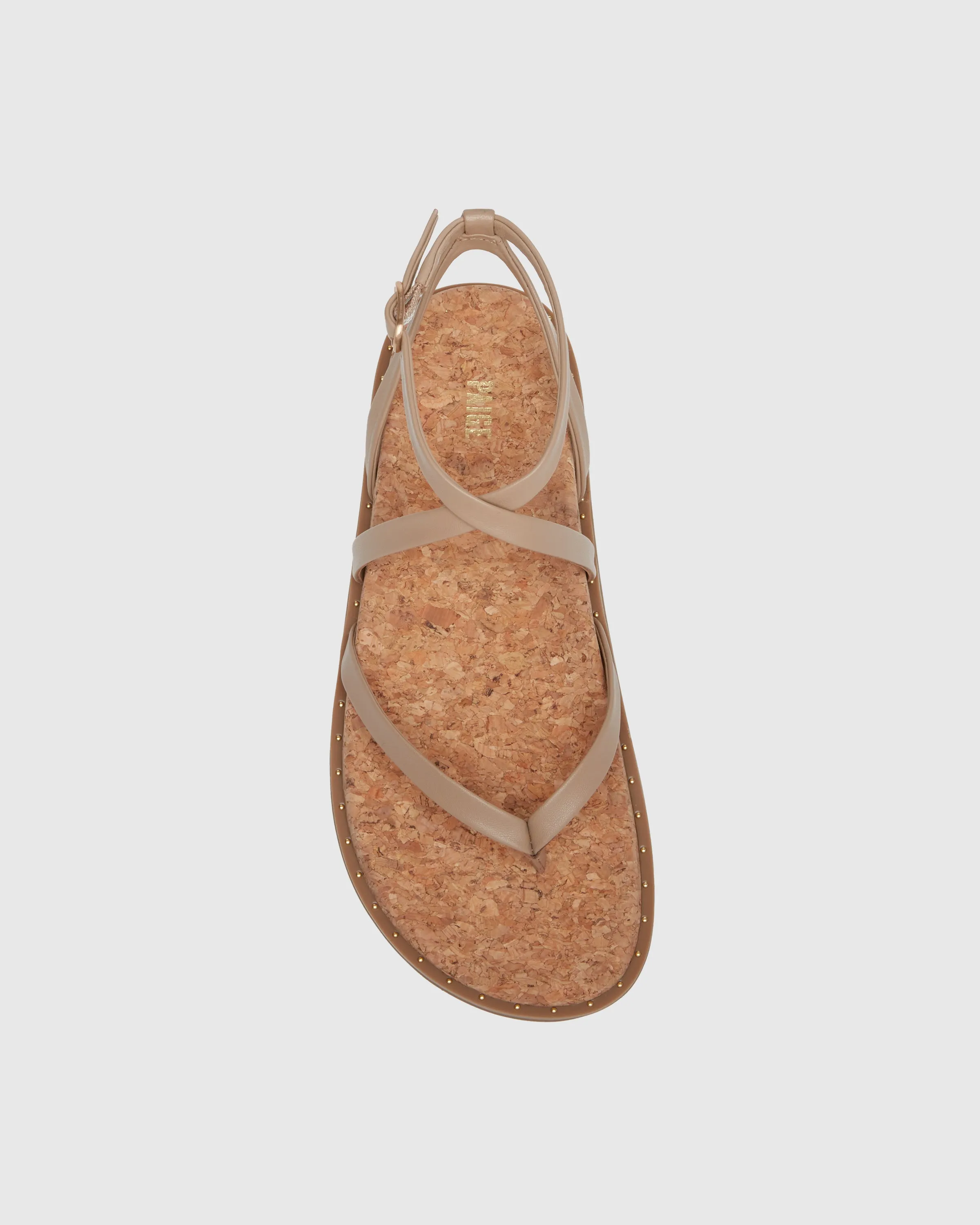 Zana Flat Sandal - Sand Leather