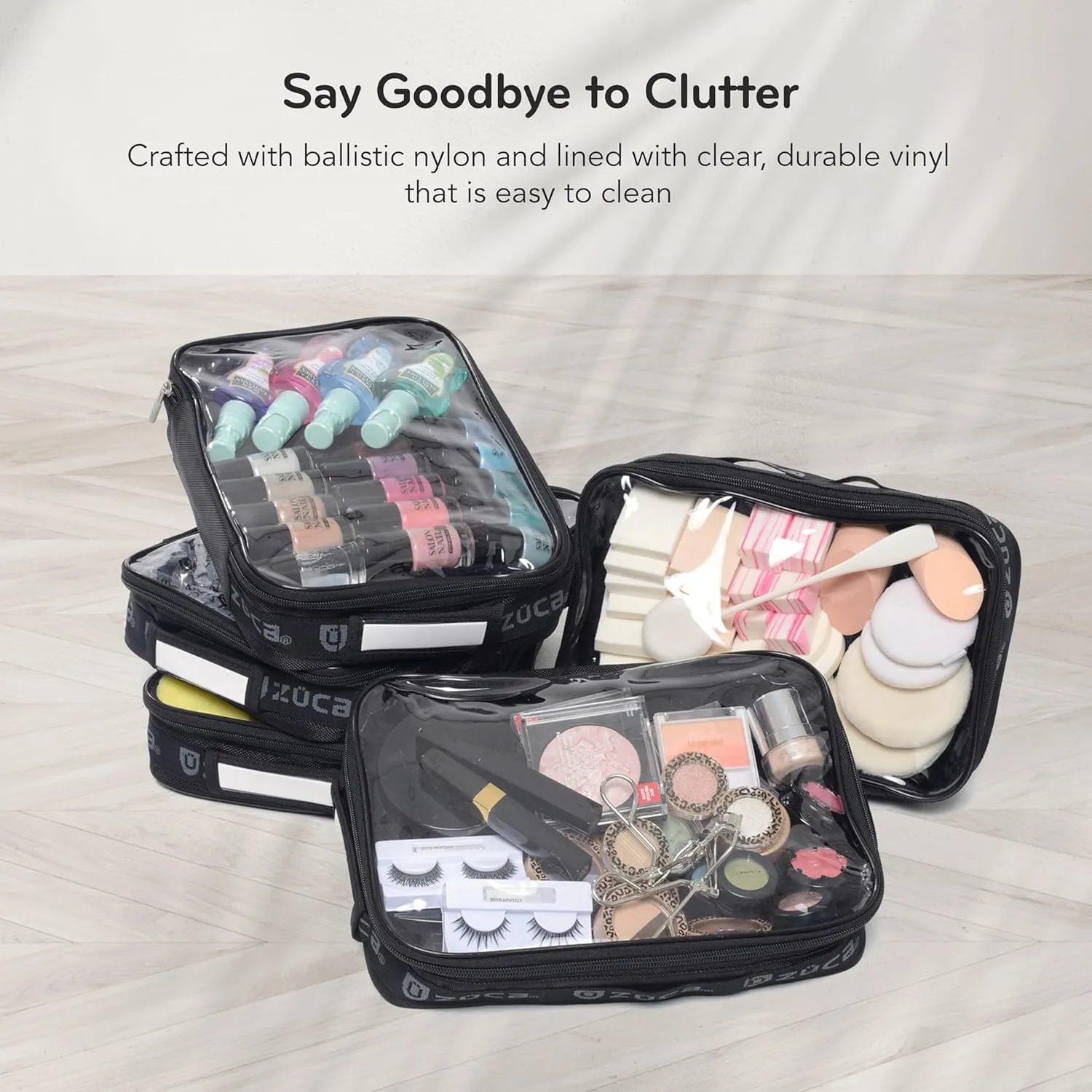 ZUCA Pro & Sport Bag Accessory: Large Artist Utility MakeUp Pouch - Durable, Spacious Cosmetic Storage Solution For Travel & Professional Use