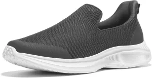 ZURIN Mens Slip On Walking Shoes with Arch Support, Lightweight No Lace Sneakers,Non Slip Breathable Tennis Shoes,Casual Travel Gym Work Shoes