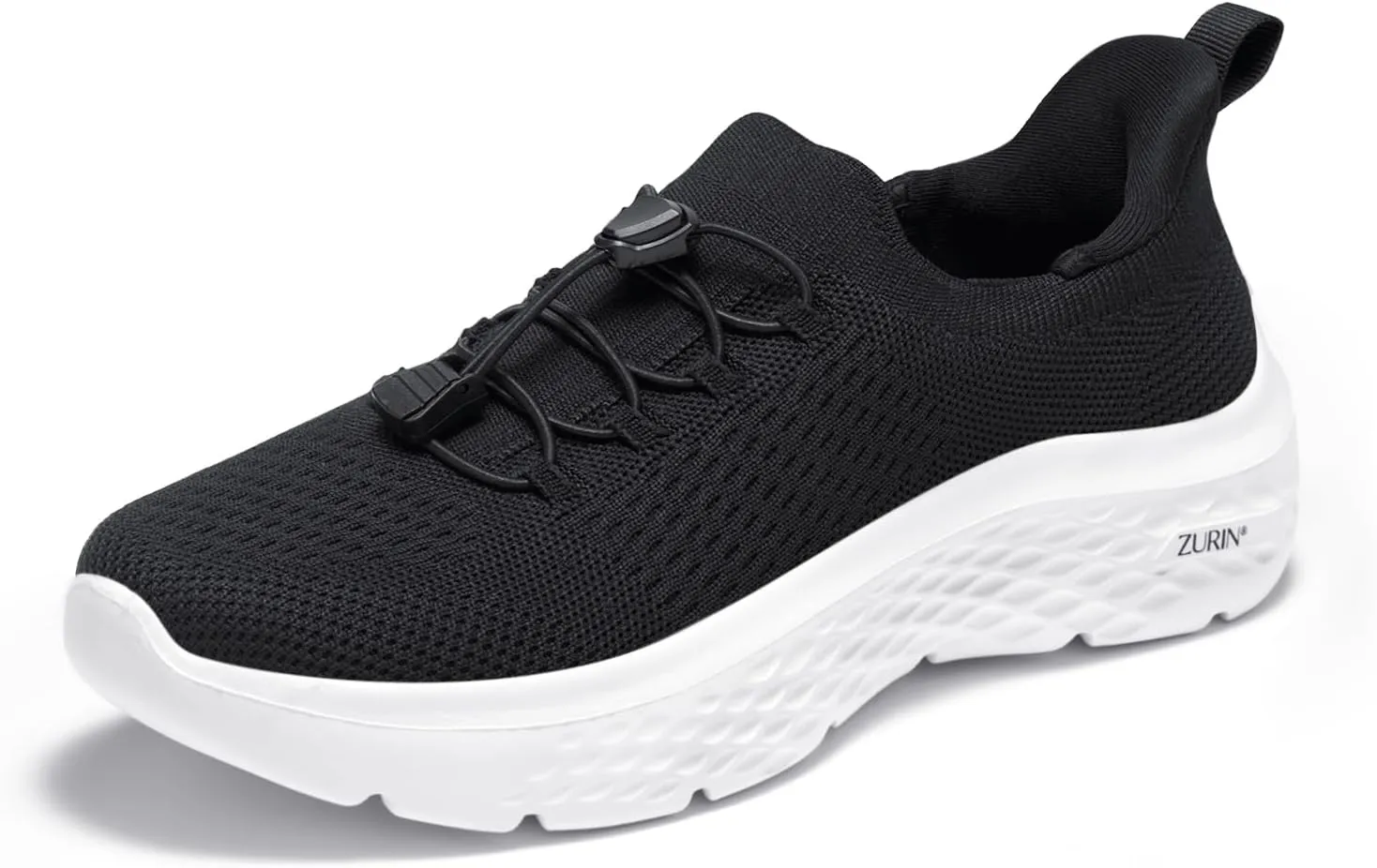 ZURIN Womens Slip On Walking Shoes with Arch Support,Lightweight Running Sneakers,Non Slip Breathable Tennis Shoes for Gym Travel Work Casual